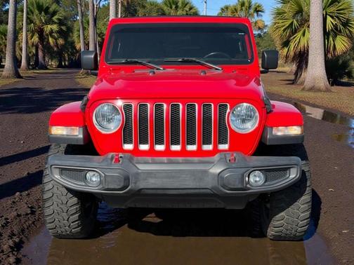 Red 2020 Jeep Wrangler Unlimited Sahara