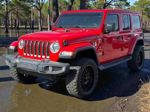 Red 2020 Jeep Wrangler Unlimited Sahara