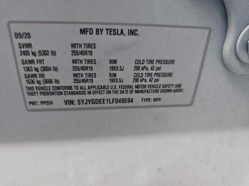OTHER 2020 Tesla Model Y Long Range
