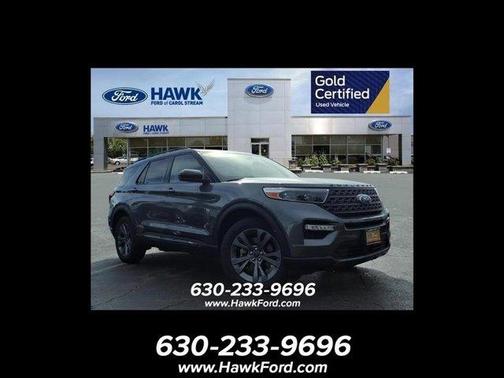 Gray Metallic 2022 Ford Explorer XLT
