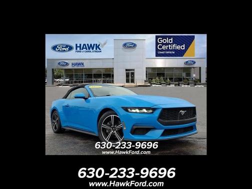 Grabber Blue 2025 Ford Mustang EcoBoost Premium