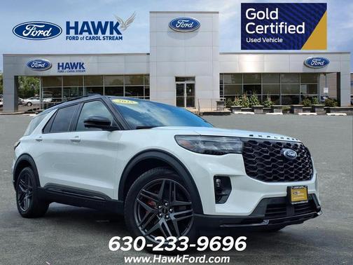 White Metallic 2025 Ford Explorer ST