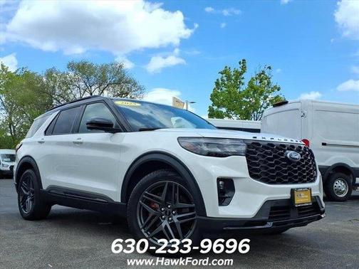 White Metallic 2025 Ford Explorer ST