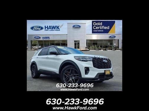 White Metallic 2025 Ford Explorer ST