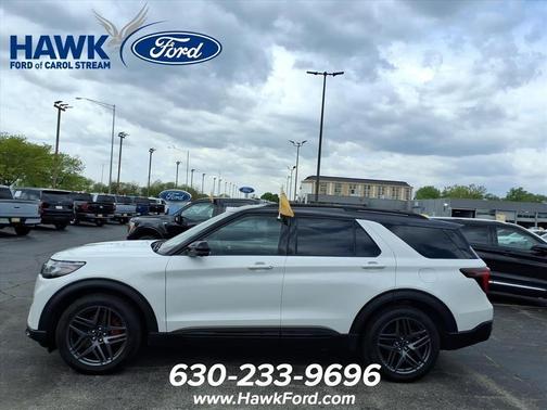 White Metallic 2025 Ford Explorer ST
