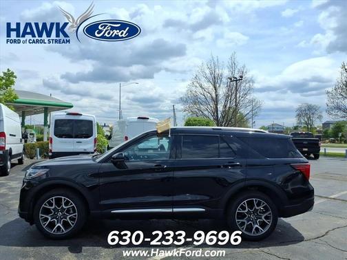 Black Metallic 2025 Ford Explorer Platinum