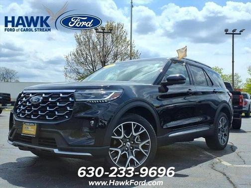 Black Metallic 2025 Ford Explorer Platinum