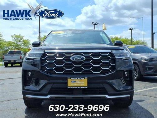 Black Metallic 2025 Ford Explorer Platinum