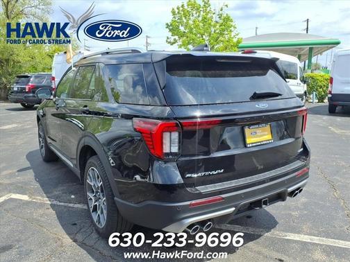Black Metallic 2025 Ford Explorer Platinum