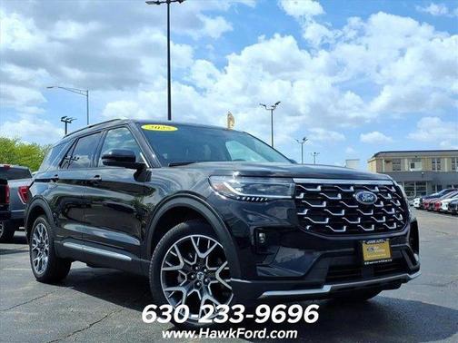 Black Metallic 2025 Ford Explorer Platinum