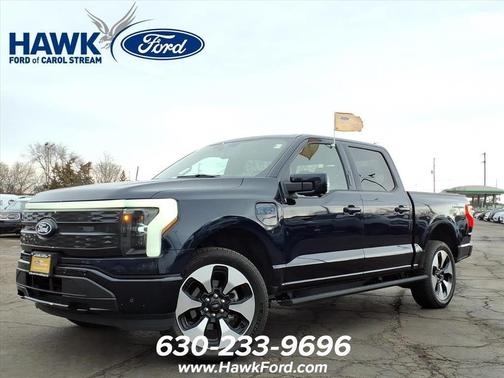Blue Metallic 2025 Ford F-150 Lightning Platinum