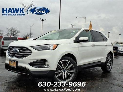White Metallic 2022 Ford Edge Titanium