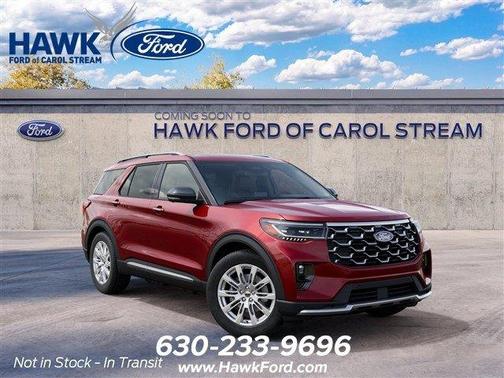 Ruby Red Metallic Tinted Clearcoat 2027 Ford Explorer Platinum