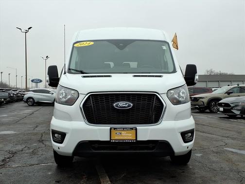 Oxford White 2024 Ford Transit-350 XLT