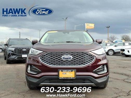 Burgundy 2024 Ford Edge SEL