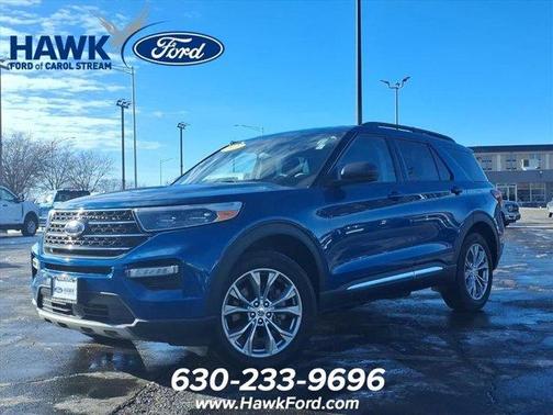 Blue Metallic 2022 Ford Explorer XLT