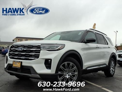 White Metallic 2025 Ford Explorer Active