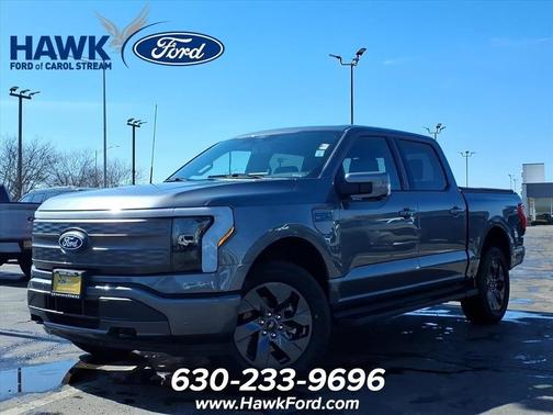 Gray Metallic 2025 Ford F-150 Lightning LARIAT