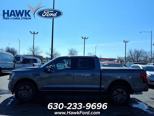 Gray Metallic 2025 Ford F-150 Lightning LARIAT