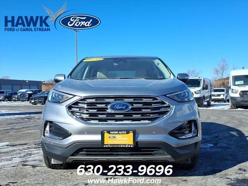 Silver Metallic 2024 Ford Edge Titanium