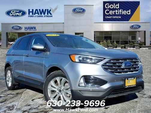 Silver Metallic 2024 Ford Edge Titanium