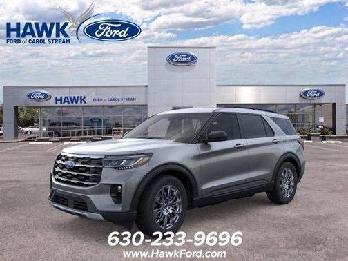 Gray Metallic 2026 Ford Explorer Active