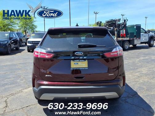 Burgundy 2024 Ford Edge SEL