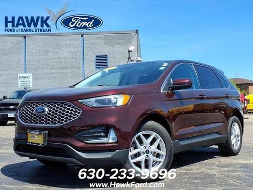 Burgundy 2024 Ford Edge SEL