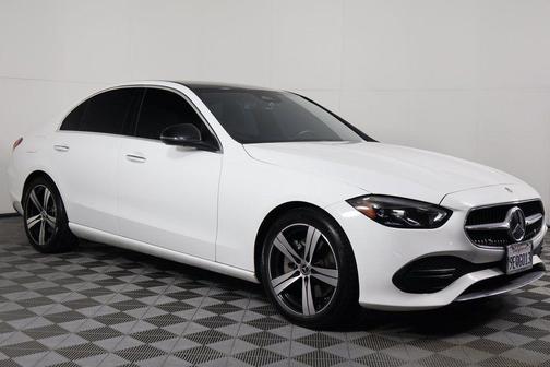 Polar White 2023 Mercedes-Benz C-Class Sedan