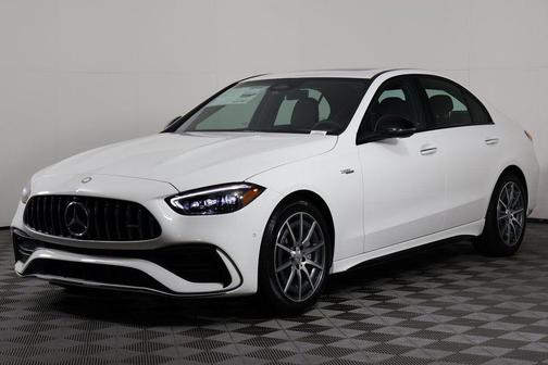Polar White 2026 Mercedes-Benz AMG C 43 4MATIC