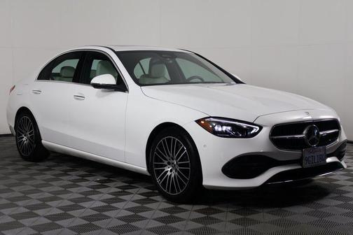 Polar White 2023 Mercedes-Benz C-Class Sedan