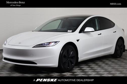 Pearl White Multi-Coat 2025 Tesla Model 3 Long Range