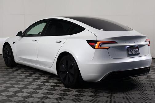 Pearl White Multi-Coat 2025 Tesla Model 3 Long Range