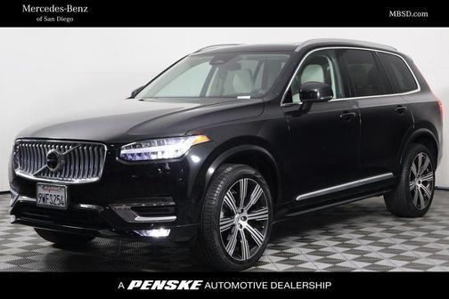 Onyx Black Metallic 2024 Volvo XC90 B5 Plus Bright Theme