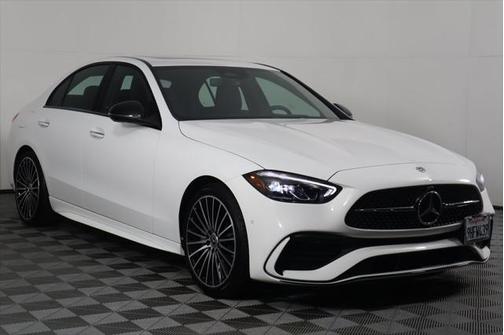 Polar White 2023 Mercedes-Benz C-Class Sedan