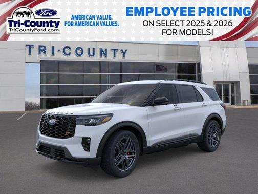 Space White Metallic 2026 Ford Explorer ST SUV