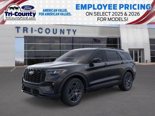 Agate Black Metallic 2026 Ford Explorer ST-Line SUV