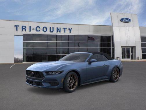 Vapor Blue Metallic 2025 Ford Mustang EcoBoost Premium Convertible