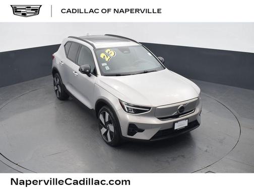 Silver Dawn Metallic 2023 Volvo XC40 Recharge Pure Electric Twin Plus