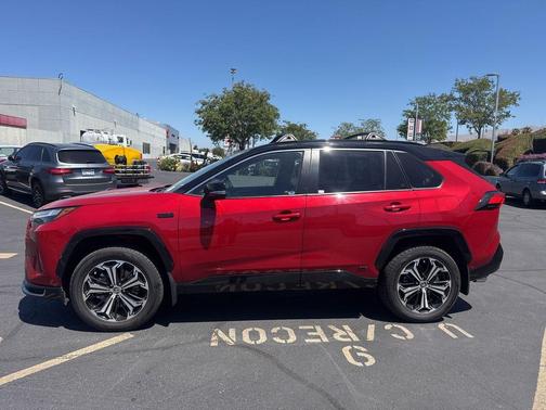 Supersonic Red/Midnight Black Metallic 2024 Toyota RAV4 Prime XSE