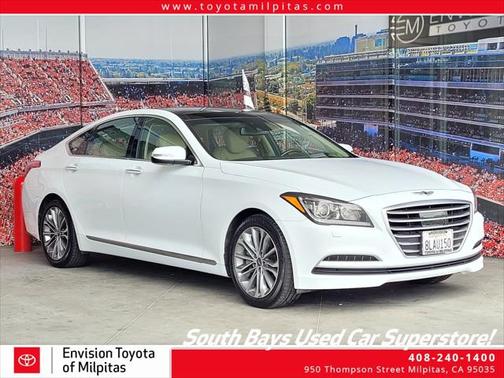 Casablanca White 2015 Hyundai Genesis 3.8