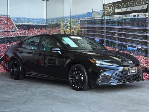 Midnight Black Metallic 2025 Toyota Camry SE