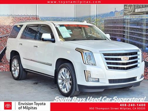 Crystal White Tricoat 2017 Cadillac Escalade Premium Luxury
