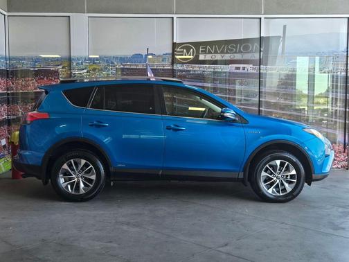 Electric Storm Blue 2018 Toyota RAV4 Hybrid XLE