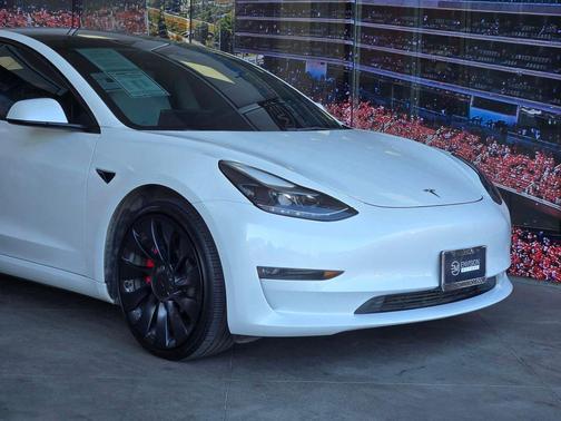 White 2022 Tesla Model 3 Performance