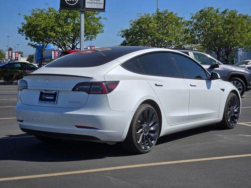 White 2022 Tesla Model 3 Performance