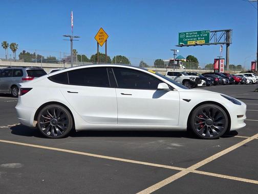White 2022 Tesla Model 3 Performance