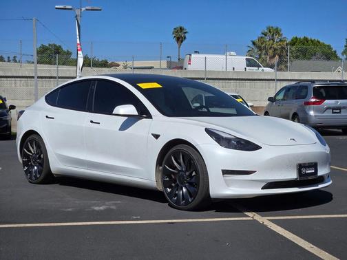 White 2022 Tesla Model 3 Performance