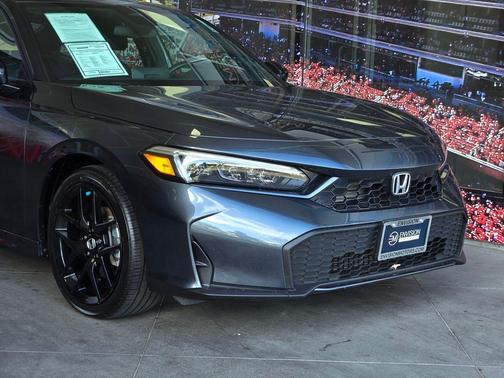 Sonic Gray Pearl 2025 Honda Civic Hybrid Sport