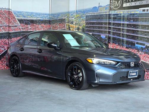 Sonic Gray Pearl 2025 Honda Civic Hybrid Sport